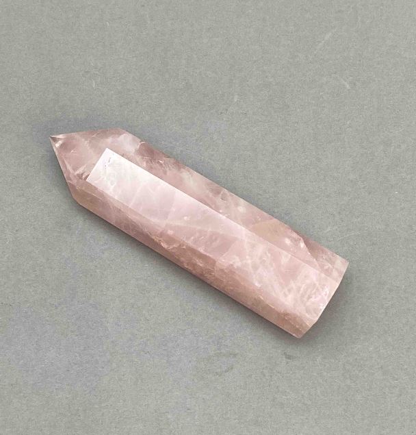 Natural Rose Quartz Souvenir Pencil 100x23 mm +/- assorted sizes, weight from 100 g (per 100 g)
