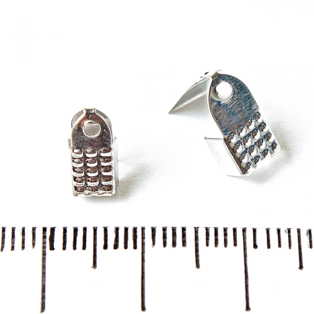 Lace crimps, pack of 70 pcs, 4×7×10 mm ± 10 g