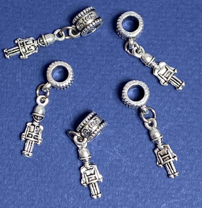 Фурнітура Бейл з підвіскою Солдатик Пандора, довжина 3см фас. 5шт