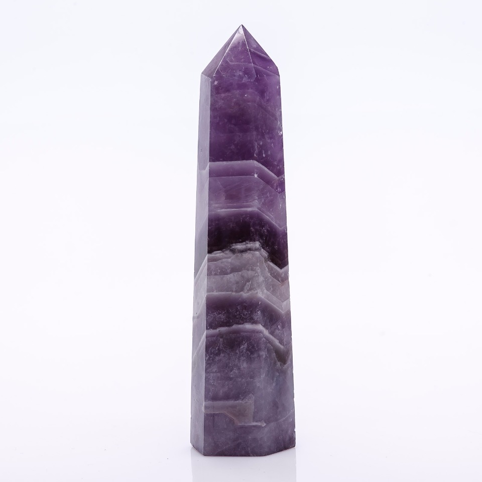 Faceted crystal 'Pencil' souvenir natural Amethyst assortment