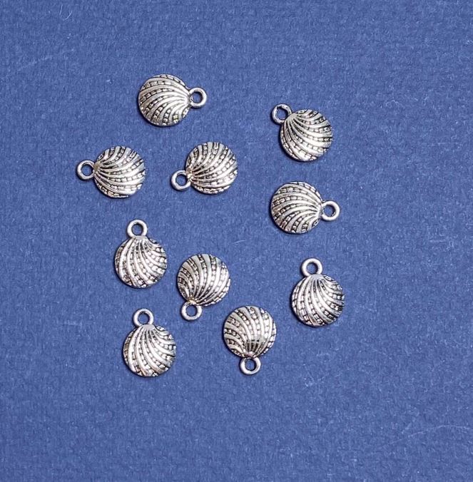 Pendant Finding 'Shell' 10×13 mm, finish 20 g, ± 20 pcs