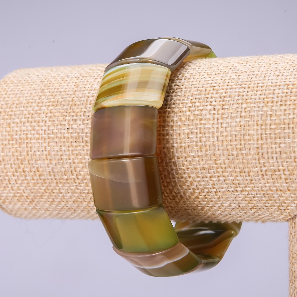 Agate Bracelet - Link 15×25 mm, Length 18 cm
