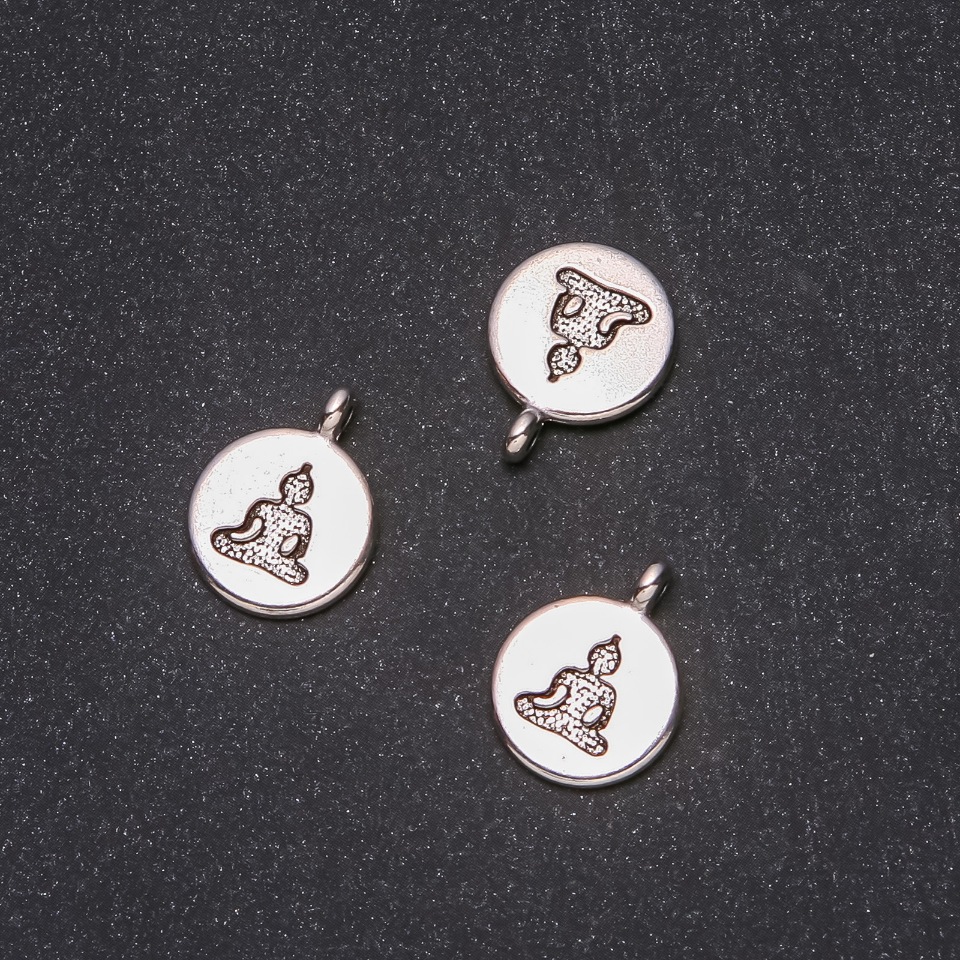 Buddha Pendant Fittings 15x19mm, Packaging 20 g ±11 pcs