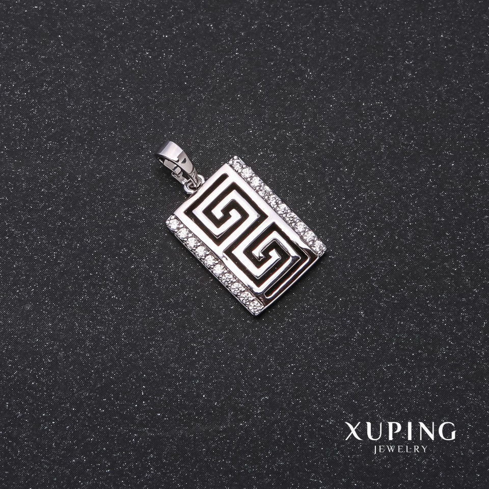 Xuping Pendant 'Versace' 25x17x13 mm Rhodium
