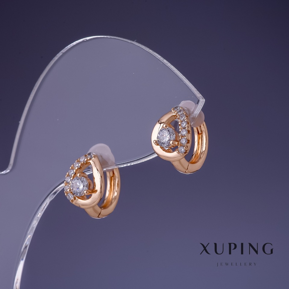 Xuping Earrings 12x7mm '18K Gold Plating'
