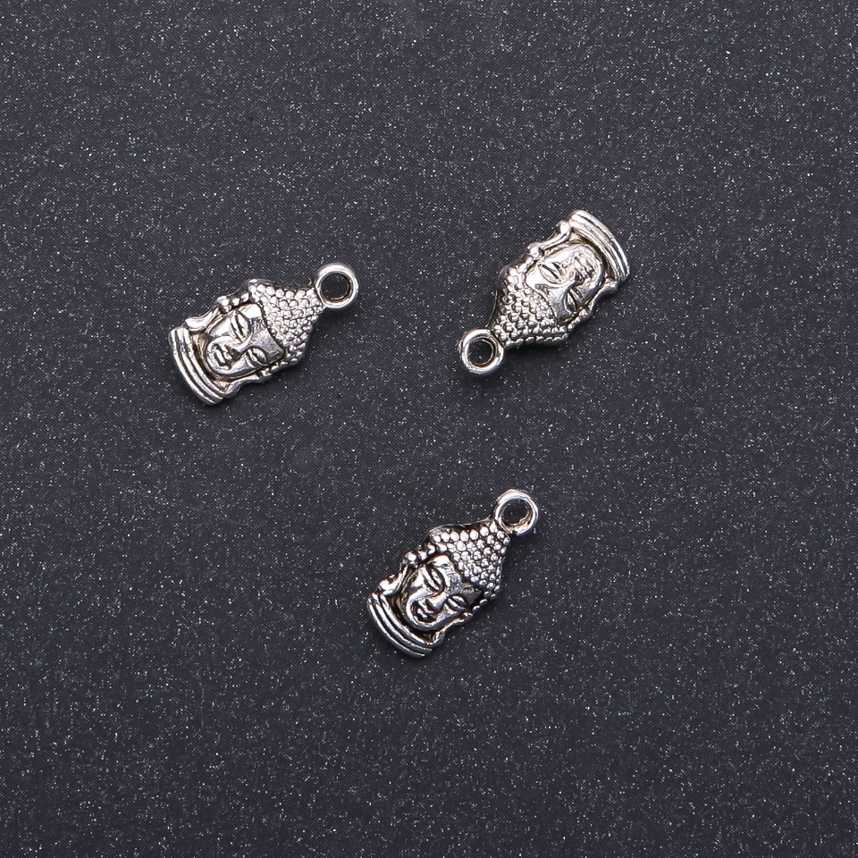 Buddha Pendant Findings, 7 mm diameter, 16 mm length, 1.8 mm diameter, packaging 20 g, 15 pcs (±)
