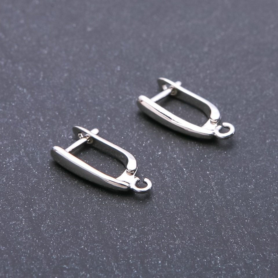 Швензи для сережок 3х15х18мм колір "срібло" пара
