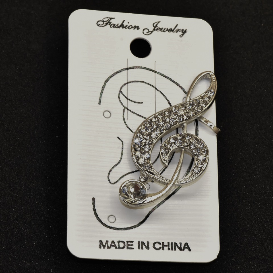 Ear cuff, 42mm length, white metal