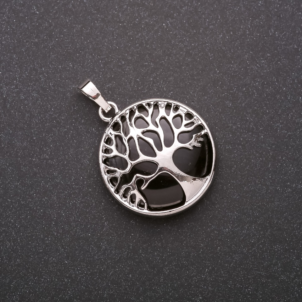 Agate Pendant in a Tree Frame 27mm