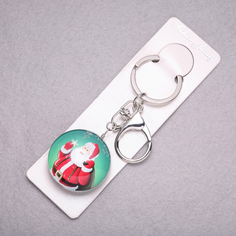 Keychain 'New Year Santa Claus with a Gift Sack', 10 cm long
