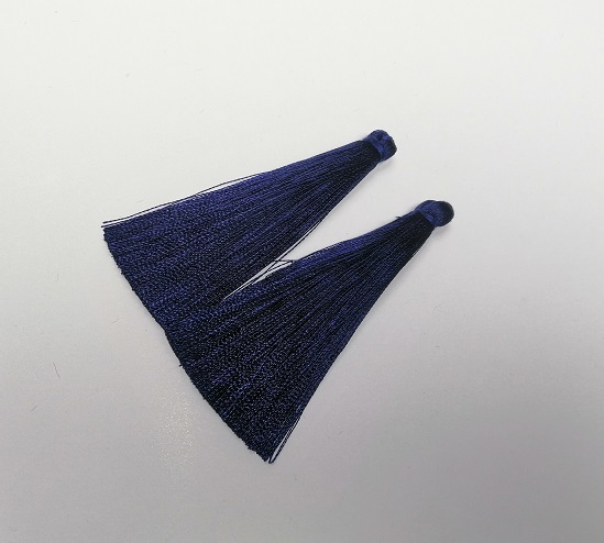 Craft Supply Brush "Dark Blue", length 7 cm, diameter 7 mm, pair