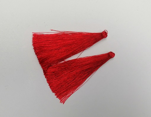 Crafting blank Brush 'Dark Red', length 7 cm, diameter 7 mm, pair