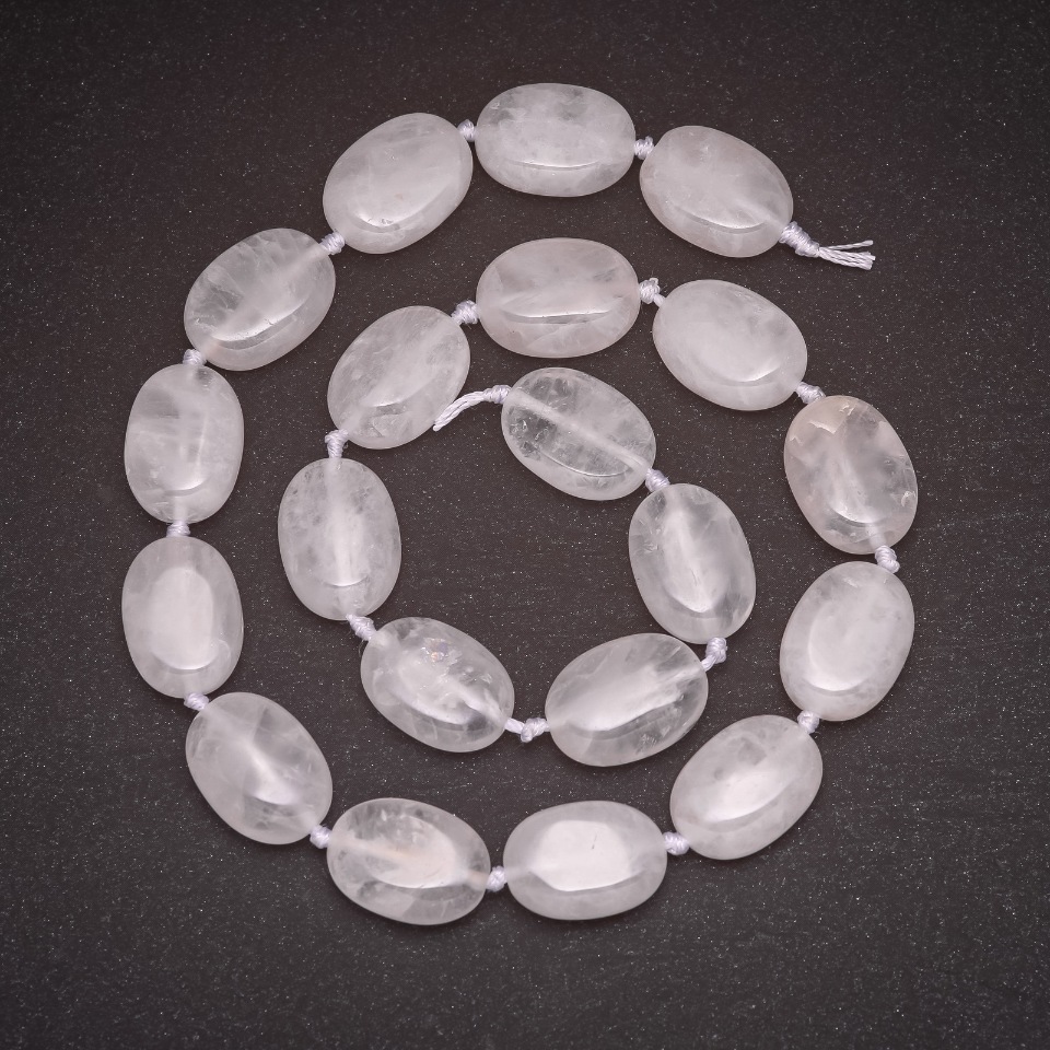 Blank for crystal beads on a thread, diameter 13x18 mm, length 42 cm