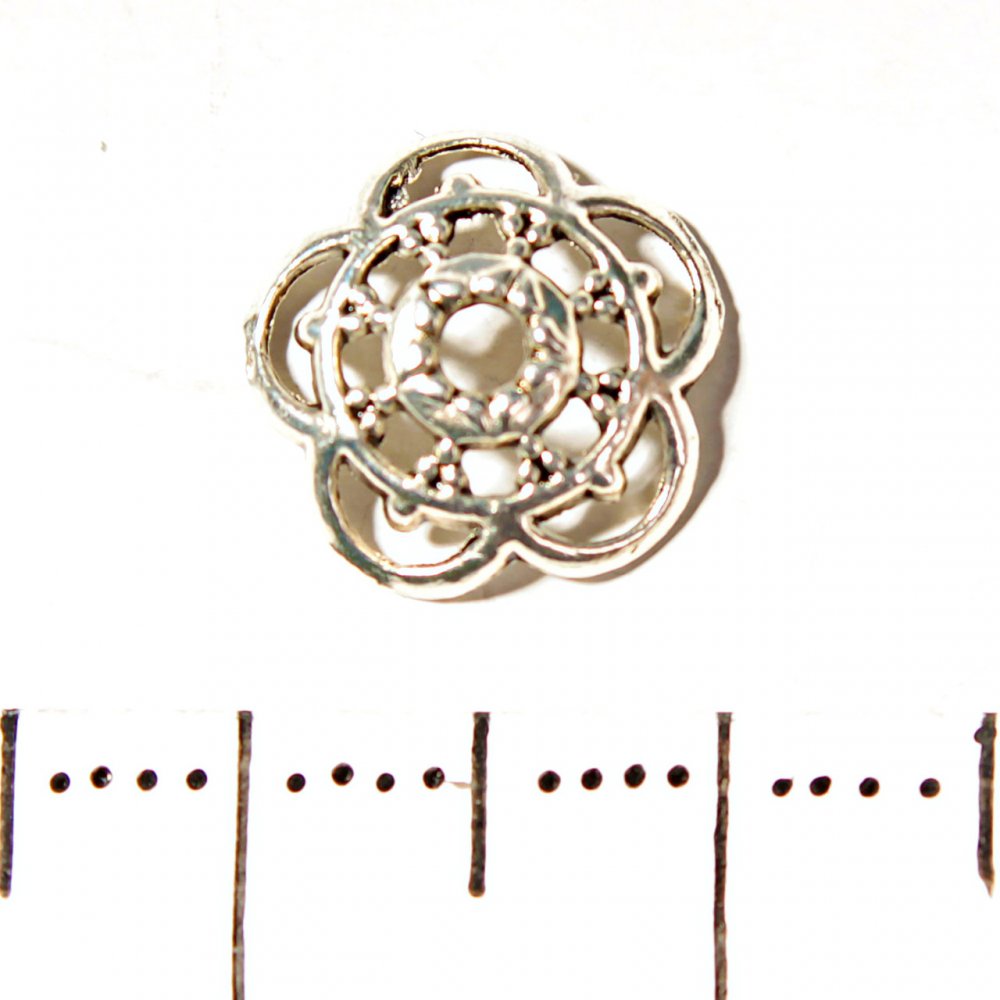 Bead Cap Decorative Insert, 10 mm diameter, 20 g, ± 48 pcs