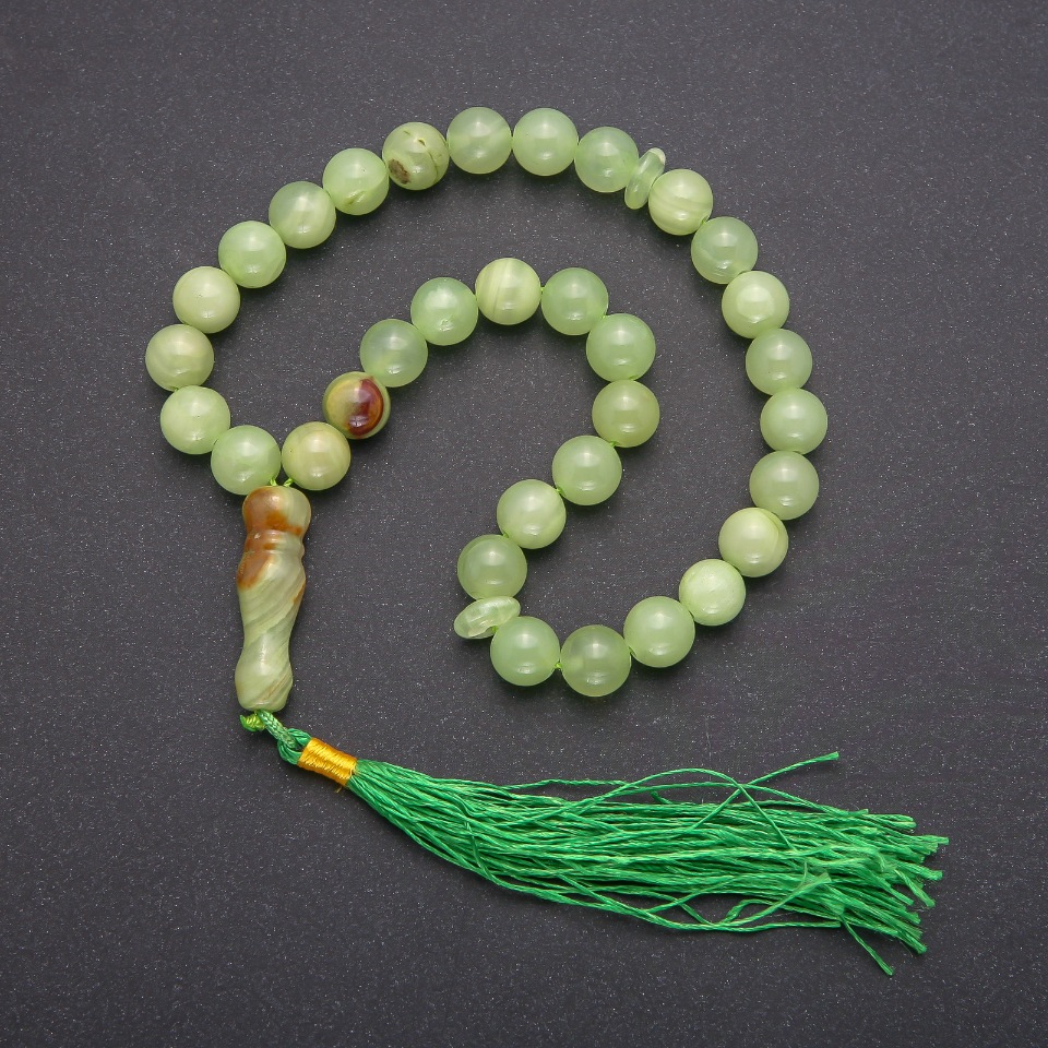 Onyx Mala Beads, 33 Beads, 10mm+ Diameter