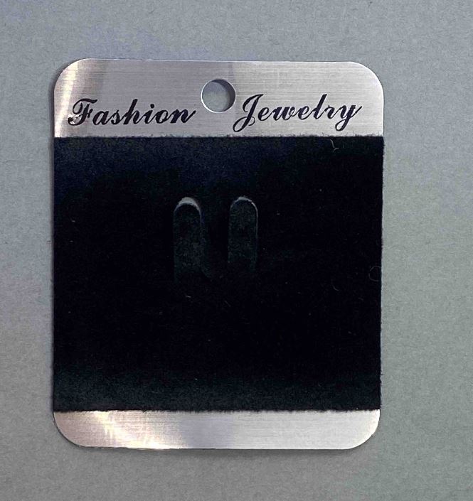 Планшетка під брошку чорний оксамит 7х6см чорна пласт. 100 шт