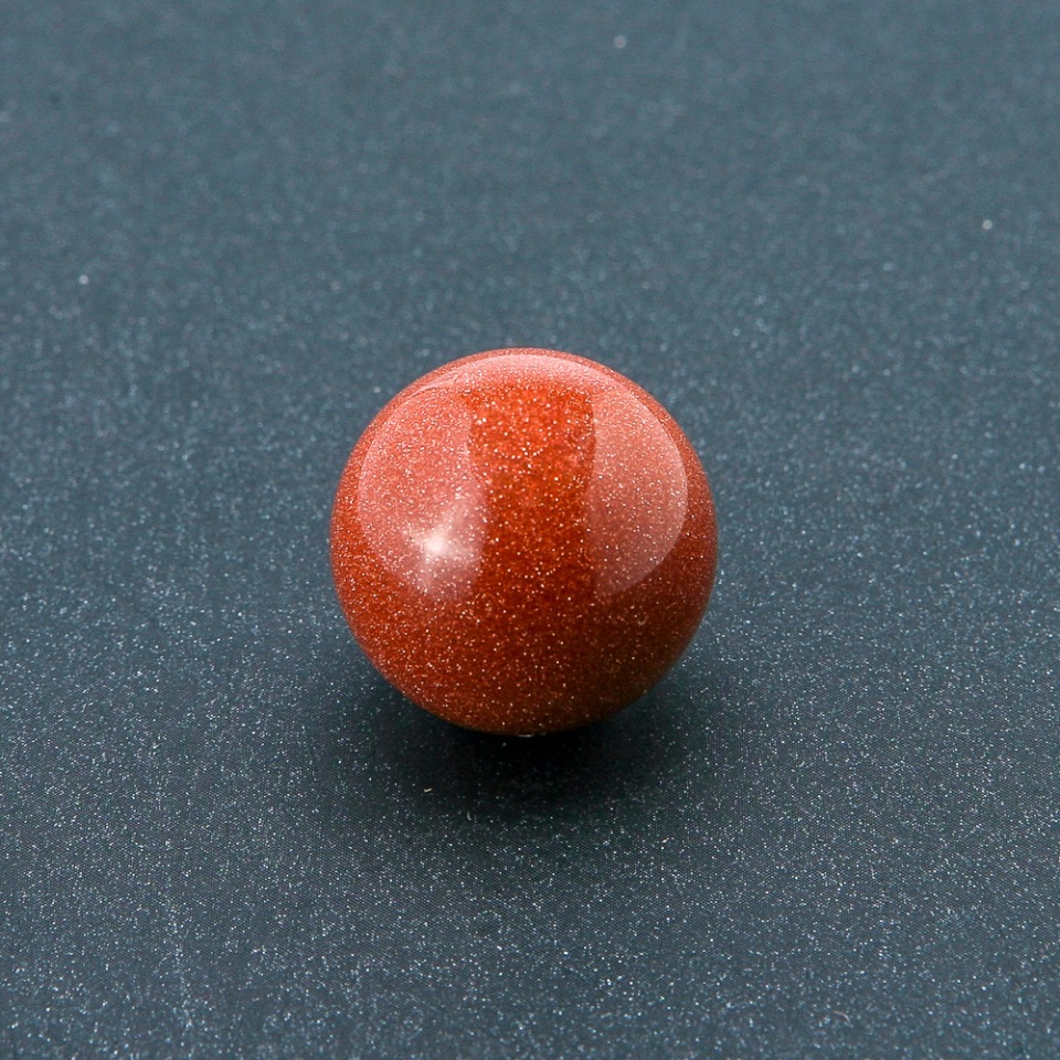 Souvenir ball made of natural Aventurine 'Golden Sand', diameter 20mm+
