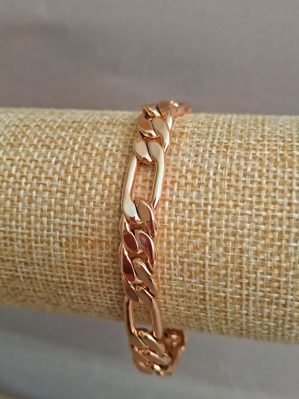 Xuping Bracelet 18K Gold Plating, 19 cm length, 8 mm thickness+