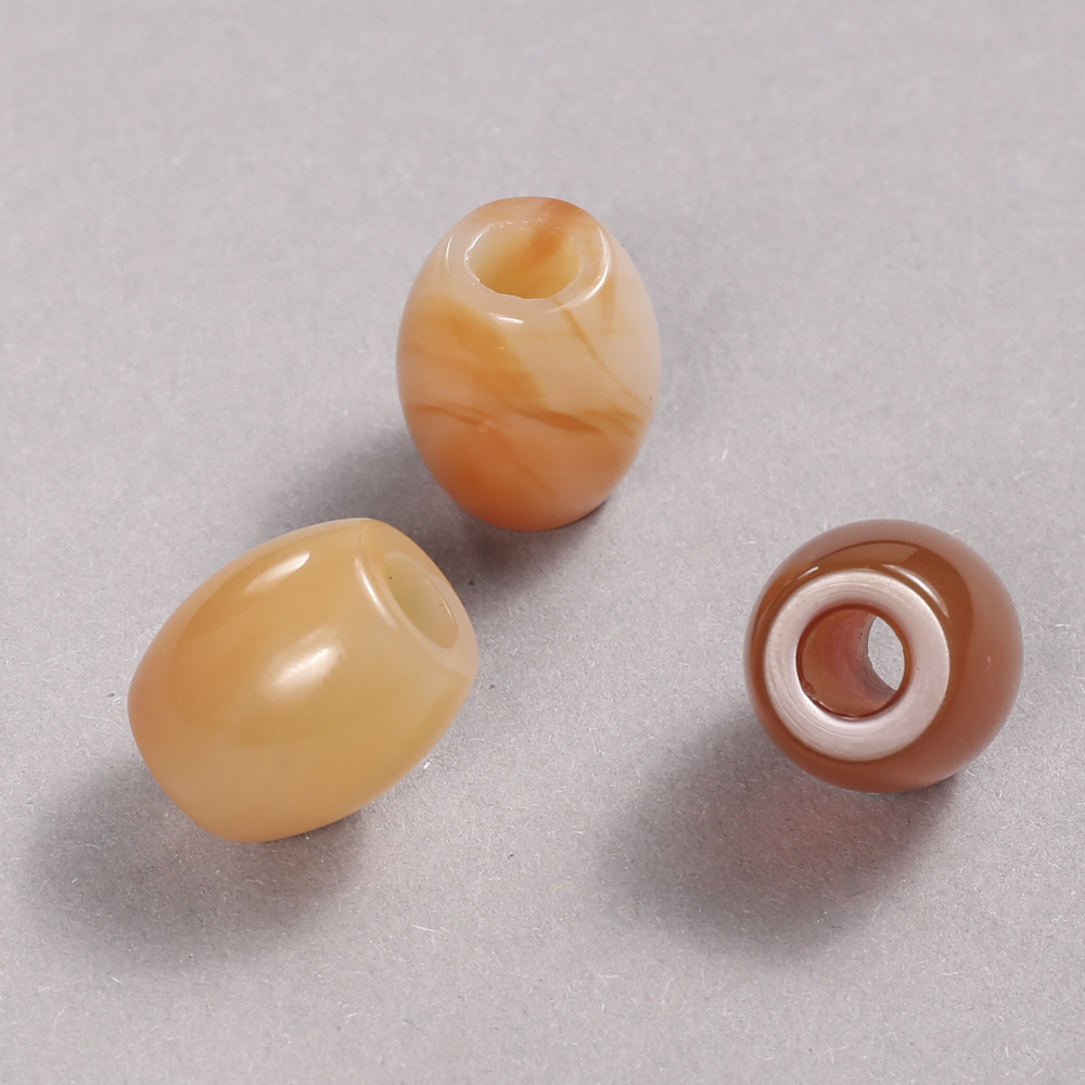 Pandora Bead Made of Natural Carnelian, 16.5 x 15.5 mm, hole diameter 5.5 mm +