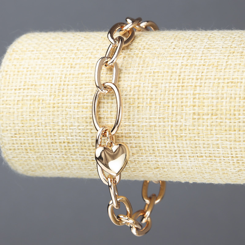 Xuping Bracelet 18K Gold Plating, Thickness 8.5 mm, Length 20 cm