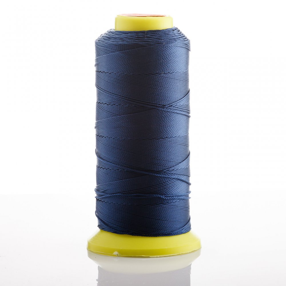 Sapphire Blue Nylon Spool Thread, 0.9 mm diameter, for crafts, 500 m