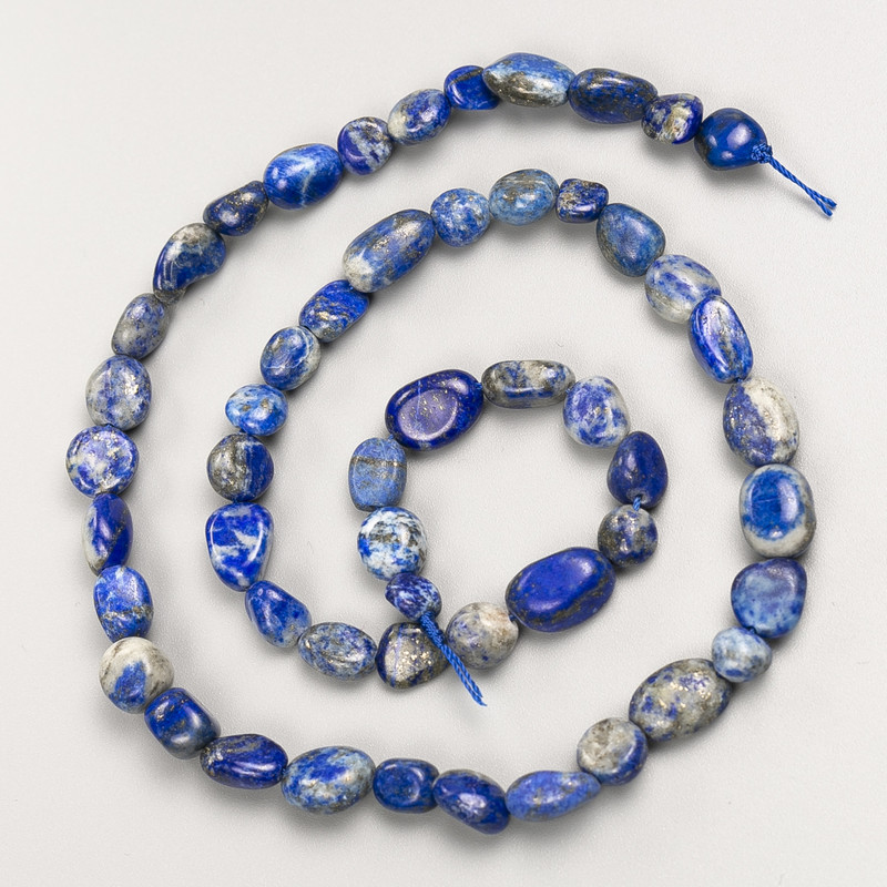 Sodalite natural stone beads, faceted, on thread, diameter 7x8 mm ±, length 40 cm ±