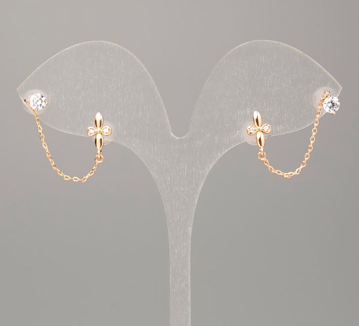 Xuping 18K Gold Plated Stud Earrings