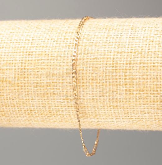 Bracelet Xuping with 18K gold plating, length 19 cm, thickness 2 mm+