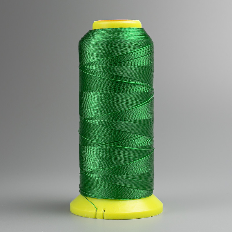 Green Bobbin Thread, 0.3 mm Diameter, Nylon for Crafts, 300 m