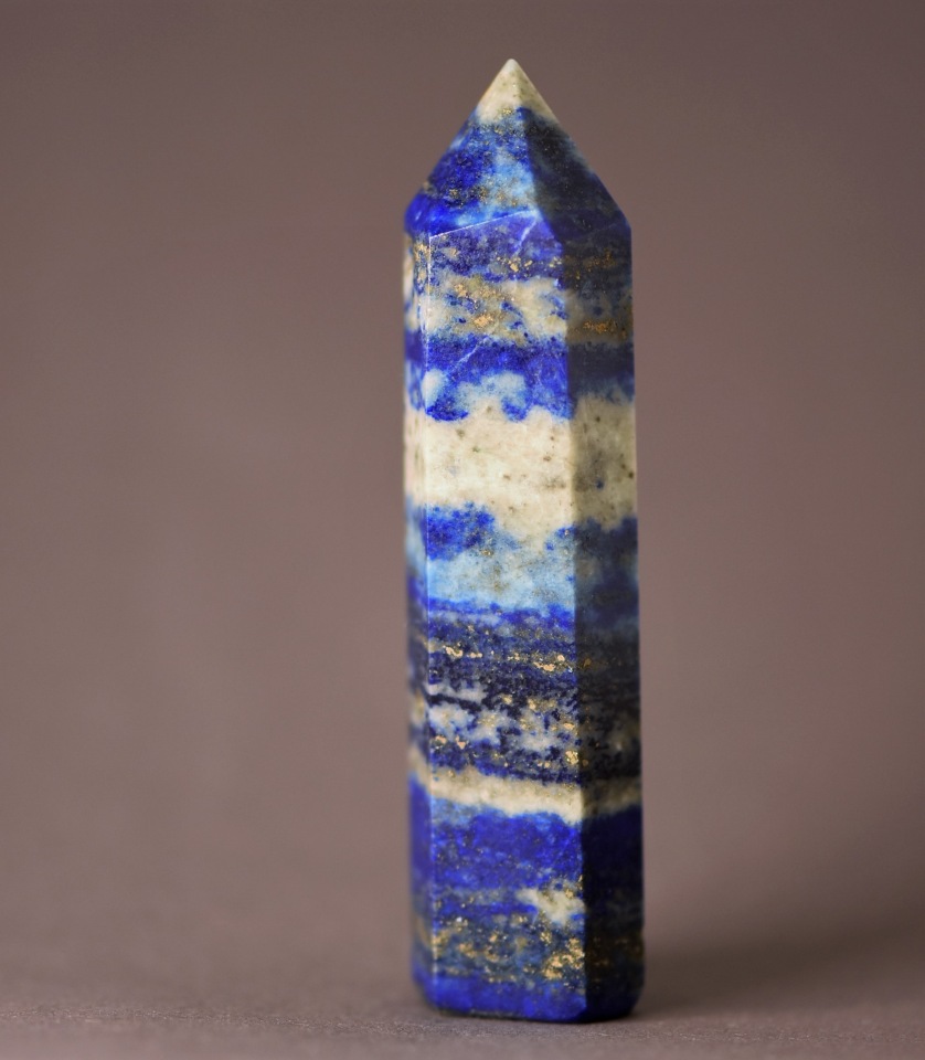 Lapis Lazuli Faceted Crystal 'Pencil' Souvenir, Natural Stone, Assorted (Price per 100 g)