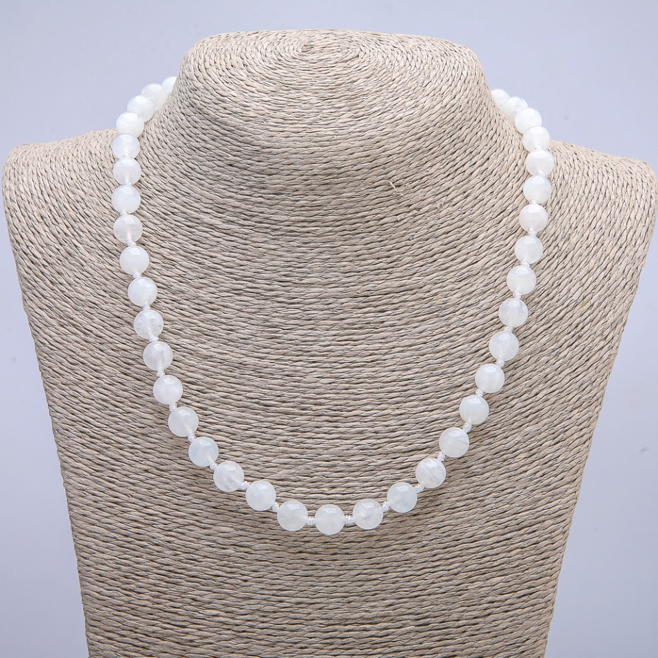 Moonstone Adularia smooth bead 6mm