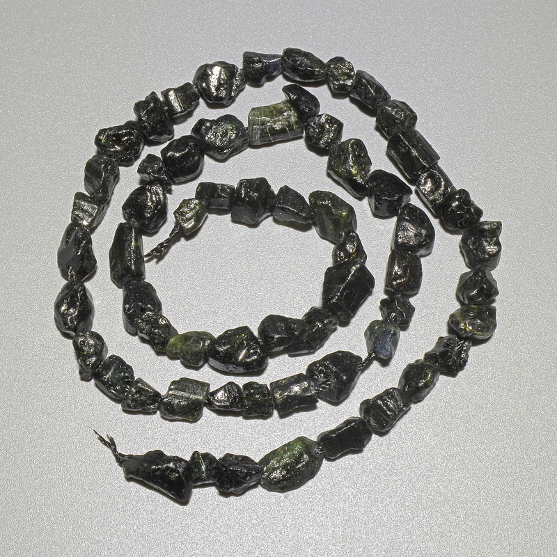 Sunstone Obsidian Natural Gemstone Faceted Beads, 6 mm Diameter ±, 40 cm Length ± on Thread